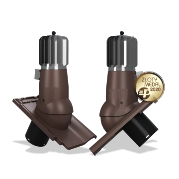 Hybridní turbína H05 EVO pro tašky typ 25 Ø150 (bobrovka šupinové krytí)