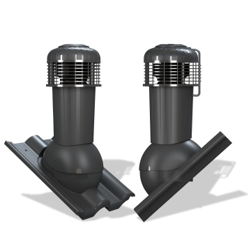 Střešní ventilátor K99 PLUS pro tašky typ 02 Ø125 (Creaton Heidelberg)