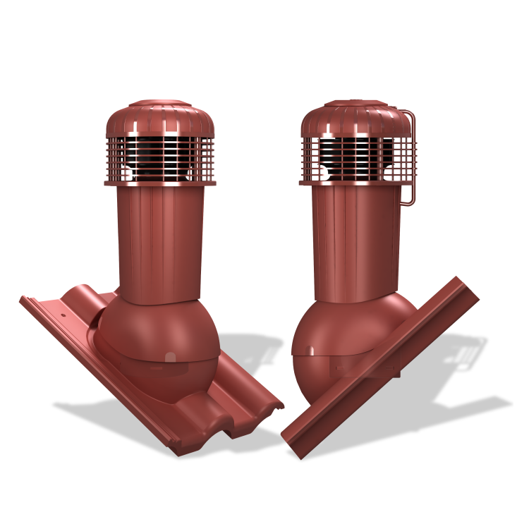 Strešný ventilátor K99 PLUS pre škridly typ 04 Ø125 (Braas Celtycka)