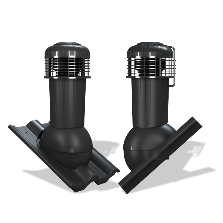 Střešní ventilátor K99 PLUS pro tašky typ 04 Ø125 (Braas Celtycka)