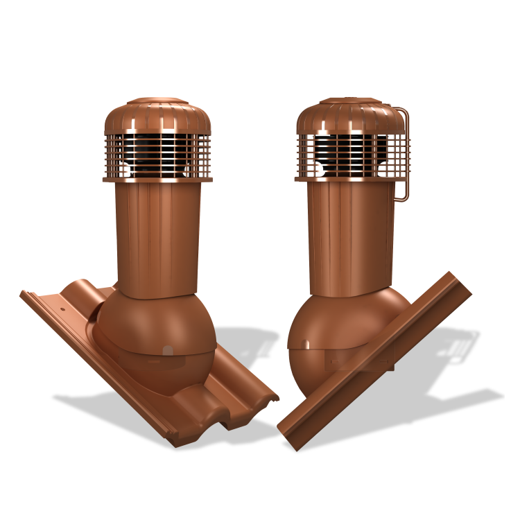 Strešný ventilátor K99 PLUS pre škridly typ 06 Ø125 (Bramac Rímska / Braas Grecka)