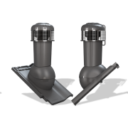 Střešní ventilátor K99 PLUS pro tašky typ 15 Ø125 (bobrovka korunové krytí)