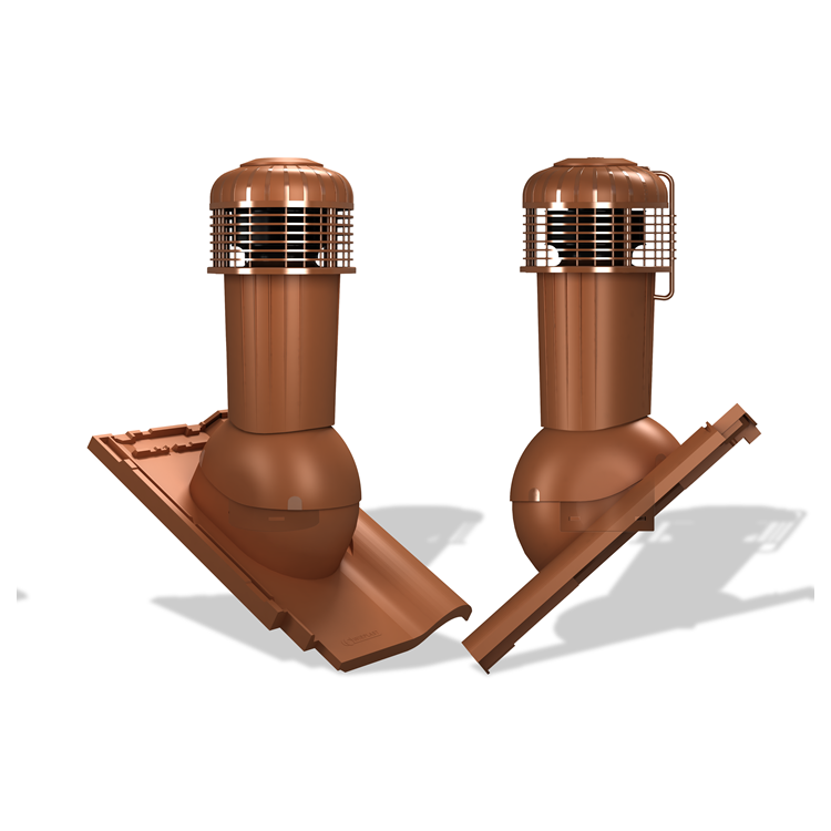 Střešní ventilátor K99 PLUS pro tašky typ 26 Ø125 (Röben Piemont)