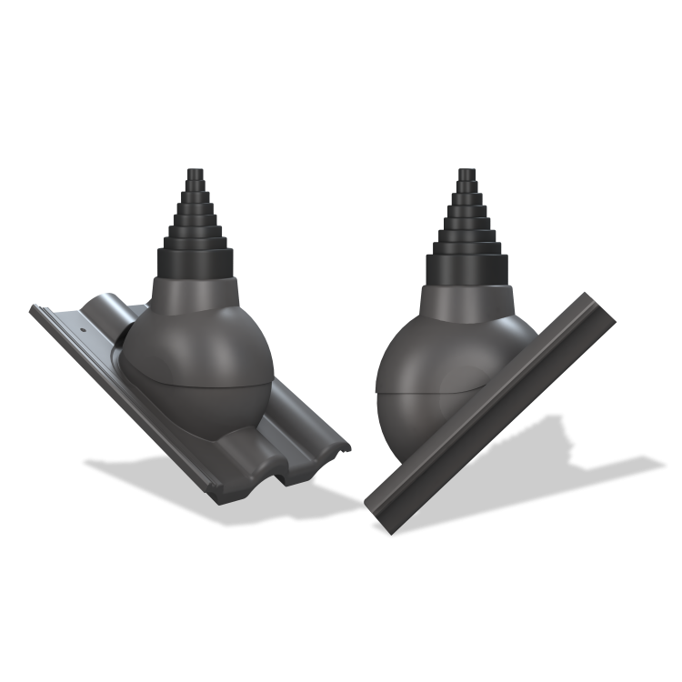 Anténna priechodka P56 pre škridly typ 02 (Creaton Heidelberg)