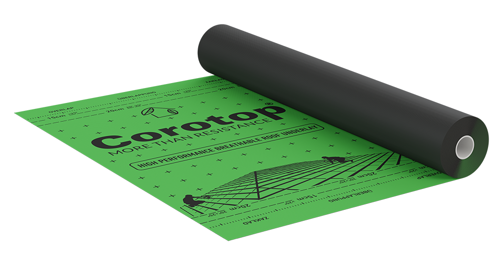 Corotop Green Strong – vysoce difuzní třívrstvá střešní membrána