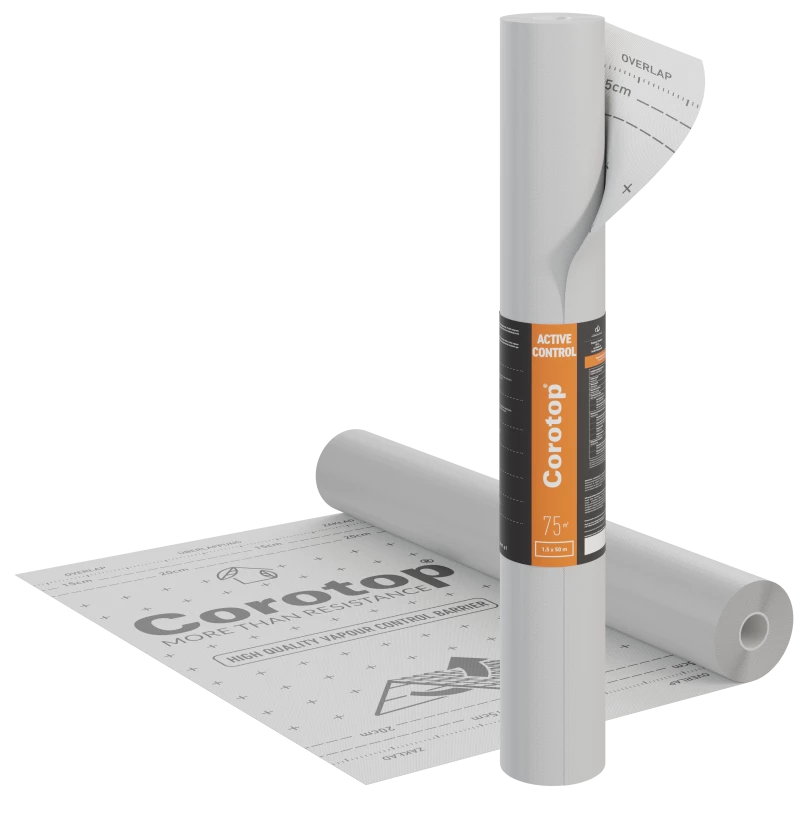 Corotop Active Control – aktivní parobrzdná membrána, role 1,5×50 m (75 m²)