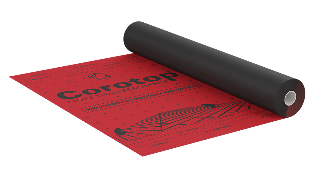 Corotop Red Strong – vysoce difuzní střešní membrána, červená