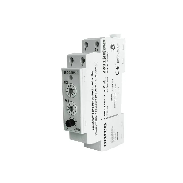 Regulator obrotów do turbiny hybrydowej na szynę TS-35