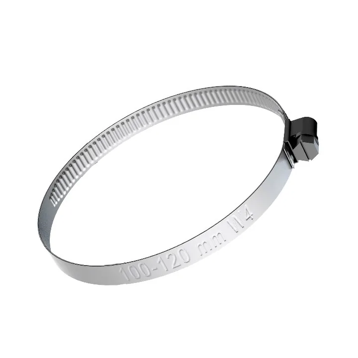 Opaska ślimakowa ze stali nierdzewnej W4 100–120 mm
