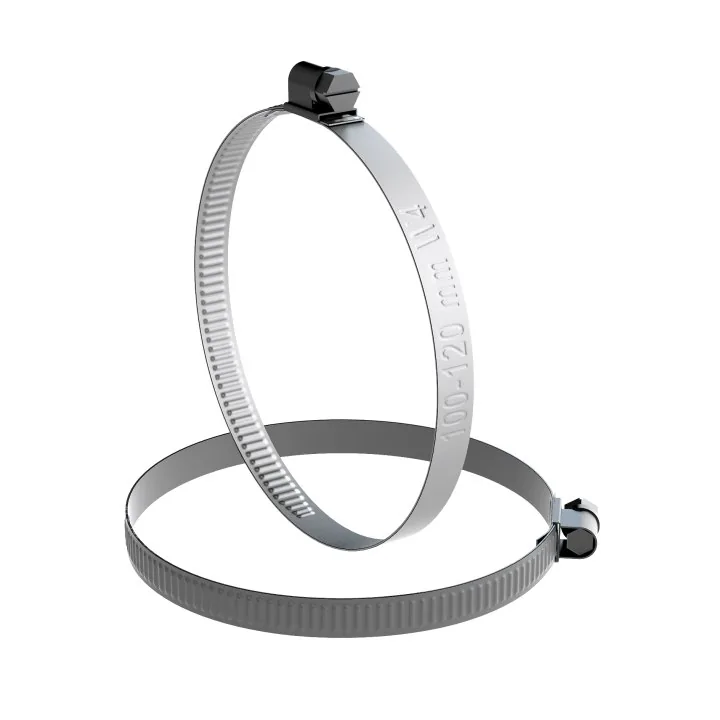 Opaska ślimakowa ze stali nierdzewnej W4 100–120 mm