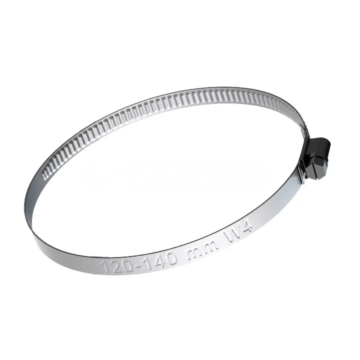 Opaska ślimakowa ze stali nierdzewnej W4 120–140 mm