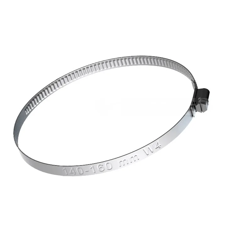 Opaska ślimakowa ze stali nierdzewnej W4 140–160 mm